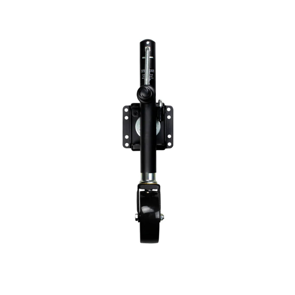 Powerwinch Select Series Jack - 1200lb, Weld-On, Single Wheel, Carbon Black [21400-J-1200-W1-B-R]