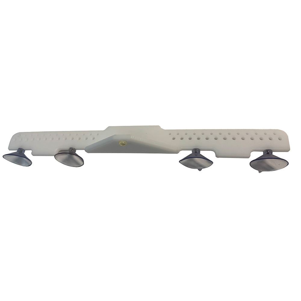 Deep Blue Marine 18" Acrylic Lure Rack - Suction Cup Mount - White [LR-18]
