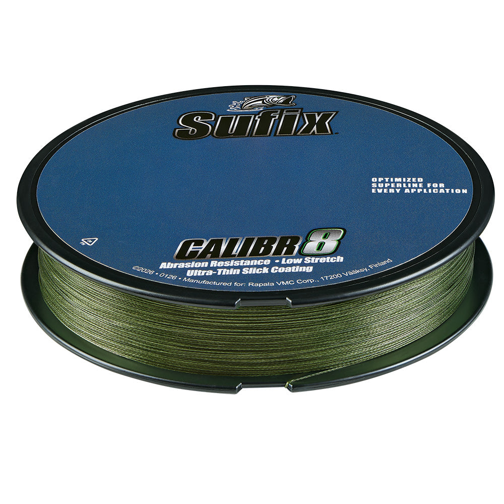 Sufix Calibr8 Braid 150yds 40lb - Low Vis Green [694-040G]